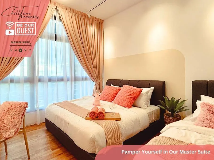 Paradigm Mall Johorbahru- Hyatt Palace-Netflix By Chilltime Homestay Johor Bahru Lejlighed
