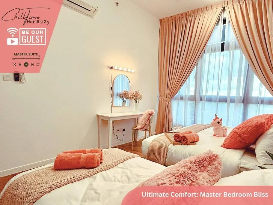 Paradigm Mall Johorbahru- Hyatt Palace-Netflix By Chilltime Homestay Johor Bahru Lejlighed