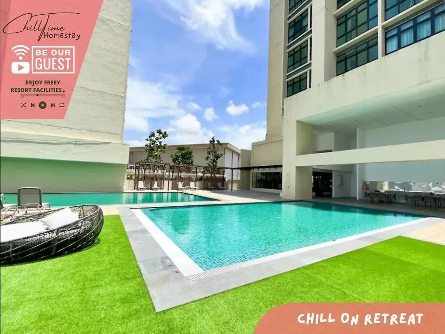 Paradigm Mall Johorbahru- Hyatt Palace-Netflix By Chilltime Homestay Johor Bahru Lejlighed