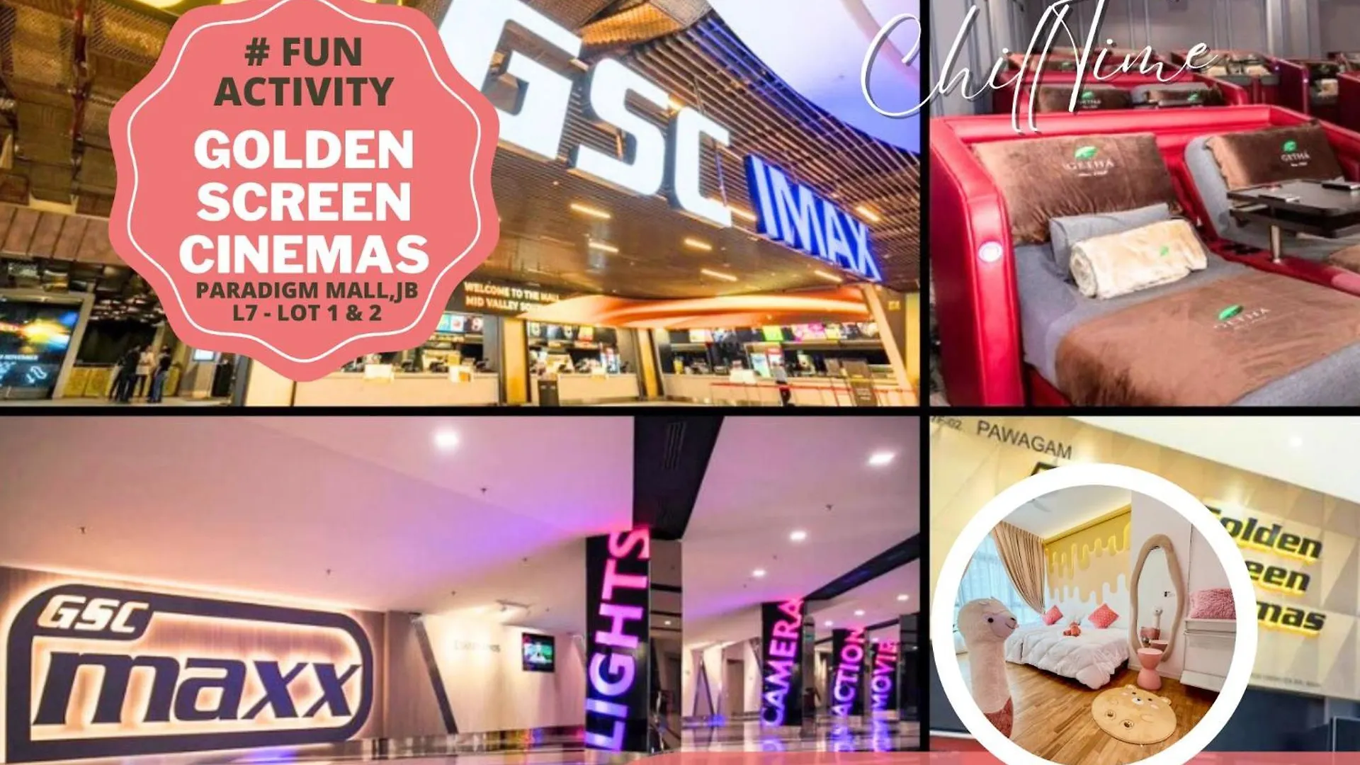 Paradigm Mall Johorbahru- Hyatt Palace-Netflix By Chilltime Homestay Johor Bahru